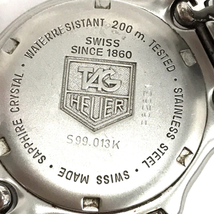 タグホイヤー プロフェッショナル デイト クォーツ 腕時計 S99.013K ボーイズサイズ ホワイト文字盤 純正ブレス_画像3