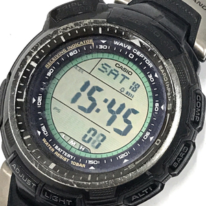 カシオ プロトレック PRW-1300YTJ トリプルセンサー タフソーラー 腕時計 デジタル メンズ 稼働品 CASIO