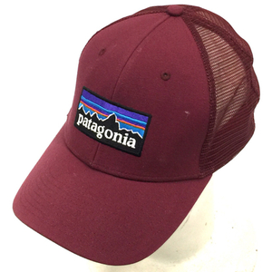 パタゴニア サイズフリー メッシュ キャップ ロゴ ワッペン ワインレッド 帽子 RN51884 Patagonia