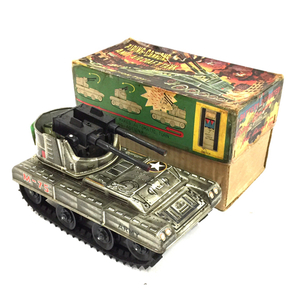 1 jpy FIRING-CANNONS ANTI-AIRCRAFT TANK departure . large . against empty M-75 land army tank tin plate hobby toy preservation box attaching present condition goods 