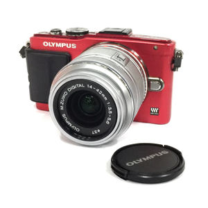 1円 OLYMPUS PEN Lite E-PL6 DIGITAL 14-42mm 1:3.5-5.6 II R MSC ミラーレス一眼 デジタルカメラ L191112