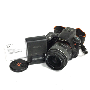 SONY SLT-A55V DT 3.5-5.6/18-55 SAM デジタル一眼レフ デジタルカメラ QG054-44
