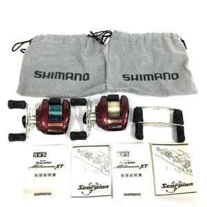 SHIMANO シマノ RH 321 MetaniumXT Bantam Scorpion ベイトリール 釣具 フィッシング まとめ セット 計2点