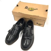 ドクターマーチン サイズ UK 6 EDISON ローファー タッセル 靴 メンズ ブラック系 黒系 保存箱付き Dr.Martens_画像1