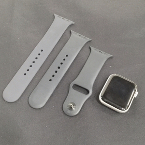 1円 Apple Watch SE 44mm GPSモデル MYE12J/A A2352 シルバー スマートウォッチ 本体