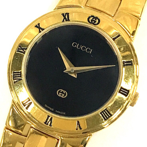  стоимость доставки 360 иен Gucci кварц наручные часы женский 3300L черный циферблат оригинальный breath не работа товар GUCCI включение в покупку NG