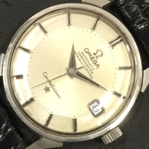  Omega Constellation Date self-winding watch automatic wristwatch men's operation goods original belt brand small articles OMEGA