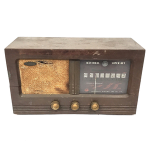 1 jpy National vacuum tube radio Showa Retro radio audio equipment antique 