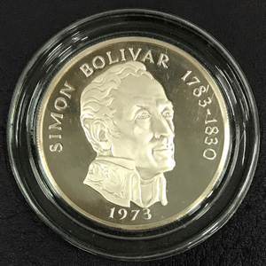 REPUBLICA DE PANAMA 20BALBOAS SIMON BOLIVAR 1783-1830 海外 コイン 箱付き