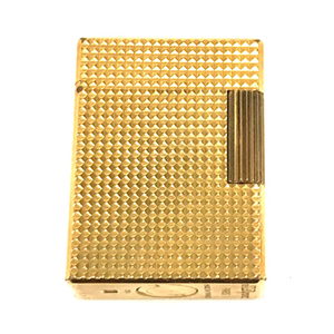 デュポン ライン1 ピラミッド ゴールドカラー フリントあり ガスライター DuPont 喫煙具 現状品