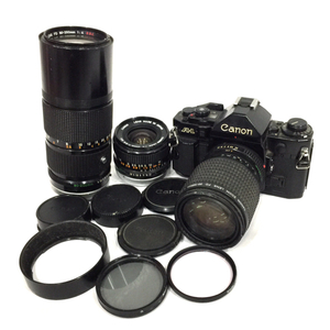 Canon A-1 LENS FD 80-200mm 1:4 S.S.C. 含む 一眼レフフィルムカメラ レンズ セット マニュアルフォーカス QD054-6