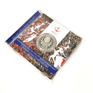 2002 FIFA ワールドカップ 日韓共同開催記念 銀貨 貨幣セット 保存ケース付 QR061-399