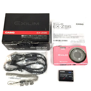 CASIO EXILIM EX-ZS6 4.7-23.5mm 1:2.8-6.5 コンパクトデジタルカメラ ピンク