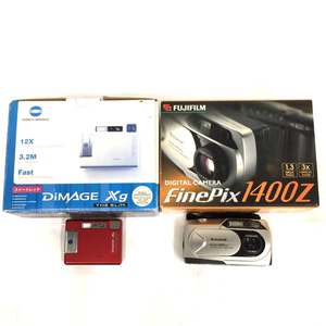 FUJIFILM FinePix 1400Z MINOLTA DIMAGE Xg デジタルカメラ 2点 セット