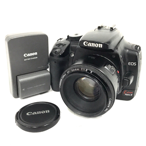 1円 Canon EOS Kiss Digital X EF 50mm 1:1.8 II デジタル一眼レフカメラ レンズ C161608