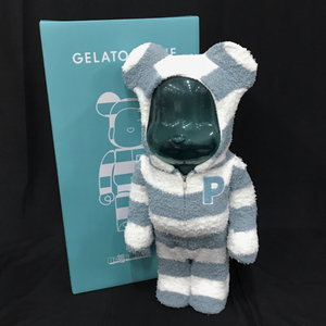 1 jpy Bearbrick × Gelato Pique 1000% preservation box attaching figure hobby interior ornament 