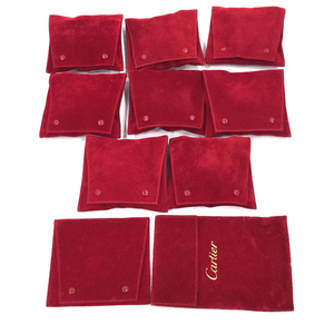 [ принадлежности только ] Cartier для часов перевозка для путешествие кейс оттенок красного красный серия итого 10 позиций комплект Cartier текущее состояние товар 