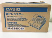 M/ CASIO カシオ 電子レジスター 店舗用品 SR-G3-EX-BK ブラック色 未使用品_画像1
