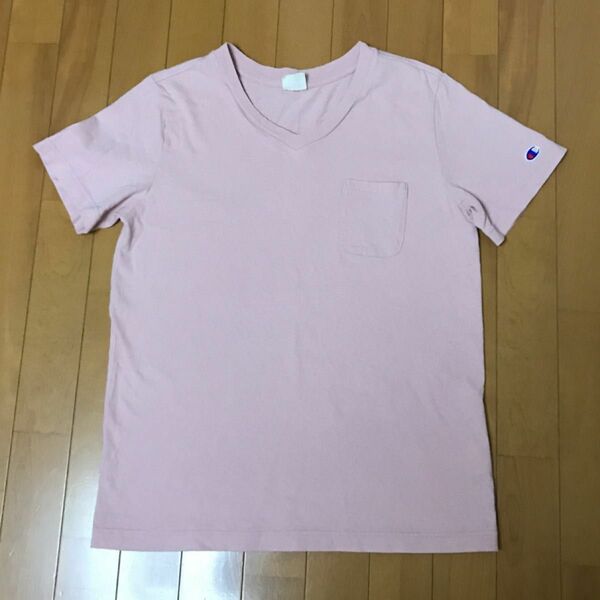 チャンピオン Tシャツ 半袖　Vネック　ポケットTシャツ