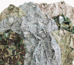 1 jpy start selling up 12 pieces set old clothes . set sale camouflage camouflage military jacket combat jacket d94