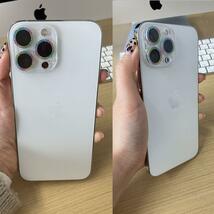 【新品】iPhone 14 Pro/Pro MAX レンズカバー シルバー_画像9
