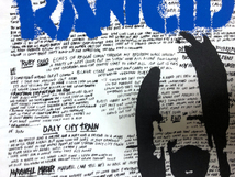 レア! RANCID(ランシド) 2008年モデル スカルプリント 歌詞入り Tシャツ S PUNK_画像3