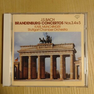 CD バッハ ブランデンブルク協奏曲 第3番 ト長調 BWV.1048 第4番 ト長調 BWV.1049 第5番 ニ長調 BWV.1050