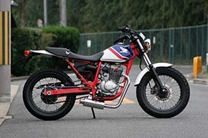 HMS ホンダ FTR223 BA-MC34 JBK-MC34 バイクマフラー 100φ砲弾マフラー SUS ステンレス 2曲げ (Type2) マフラー V-202-032