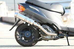 HMS スズキ アドレスV125/G CF4EA バイクマフラー O2センサー対応 R300 アップタイプ SUS ステンレス マフラー カスタム パーツ V-201-002