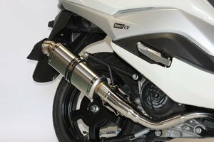 HMS バーグマンストリート125EX バイクマフラー 8BJ-EA23M デルタ SUS ステンレス マフラー バイク用品 バイクパーツ フルエキ dlt-013