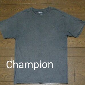 Champion ワンポイントロゴTシャツ　グレー系　M-JPN-L N-2405