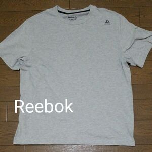 Reebok ワンポイントロゴTシャツ　グレー系　XL/EG/TG R-2403