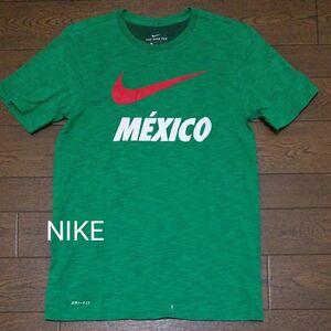 NIKE　DRI-FIT プリントTシャツ　MEXICO グリーン系　S N-2469