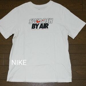 NIKE　プリントTシャツ　SWOOSH 白系　L N-2482