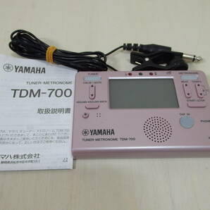 ★☆ YAMAHA ヤマハ TDM-700 TUNER-METRONOME ピンク チューナー メトロノーム 動作確認品！☆★の画像1