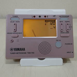 ★☆ YAMAHA ヤマハ TDM-700 TUNER-METRONOME ピンク チューナー メトロノーム 動作確認品！☆★の画像5