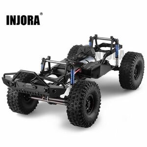 INJORA 313 millimeter meter 12.3 wheel base assembly ending frame chassis 1/10 RC black S2232995786146