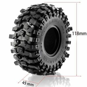 4 piece 1.9 -inch rubber tire 118*45 millimeter meter 1/10 Rc crawler car Trax TRX4 S22d5050986615