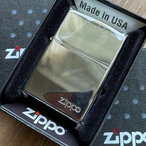【未開封品】zippo 2001年vintage レギュラーハイポリッシュ銀チタン仕上 オイルライター