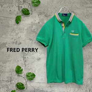  б/у одежда Fred Perry (M) рубашка-поло one отметка . Logo Golf Vintage 