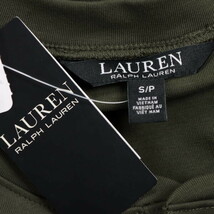 LAUREN RALPH LAUREN/ローレン ラルフローレン レディース 五分袖 カットソー トップス 綿 M S カーキグリーン [NEW]★61EE29_画像8