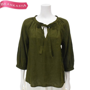 POLO RALPH LAUREN/ Polo Ralph Lauren DENIM&SUPPLY 7 minute sleeve blouse tops flax SP khaki green [NEW]*61EF09