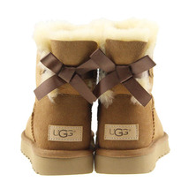 【未使用・美品】UGG/アグ ミニ ベイリー ボウ 2 MINI BAILEY BOW 2 ムートンブーツ 靴 24cm US7 チェスナット [NEW]★62EA87_画像5