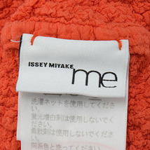 【美品】me ISSEY MIYAKE/ミー イッセイミヤケ カリフラワー 半袖 ブラウス トップス 綿 丸首 オレンジ [NEW]★61EB61_画像6