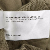 【美品】JOHN SMEDLEY/ジョンスメドレー カーディガン トップス ニット 七分袖 Vネック 綿 M カーキグリーン [NEW]★61EA60_画像6