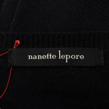 【美品】nanette lepore/ナネットレポー ニットカーディガン トップス 長袖 ジップアップ ウール混 M 黒 ブルー[NEW]★51AK73_画像8