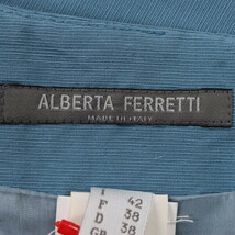 ALBERTA FERRETTI/アルベルタフェレッティ レディース ひざ丈 タイト スカート バックスリット I42 水色 [NEW]★51BG47_画像9