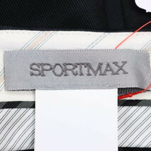 SPORTMAX/スポーツマックス レディース ミニ タイトスカート ラップ風 タック ひざ丈 IJ36 US2 黒 [NEW]★51CC57_画像7