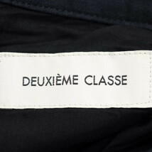 【美品】DEUXIEME CLASSE/ドゥーズィエムクラス プリーツ ミニスカート ボーダー柄 綿×麻 フレア 38 M 紺 他 [NEW]★51CF11_画像7