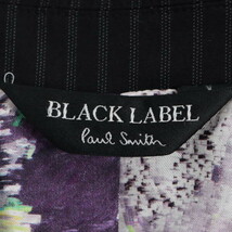 【美品】Paul Smith BLACK LABEL/ポールスミスブラックレーベル テーラードジャケット 長袖 ストライプ柄 38 黒[NEW]★51CI52_画像8